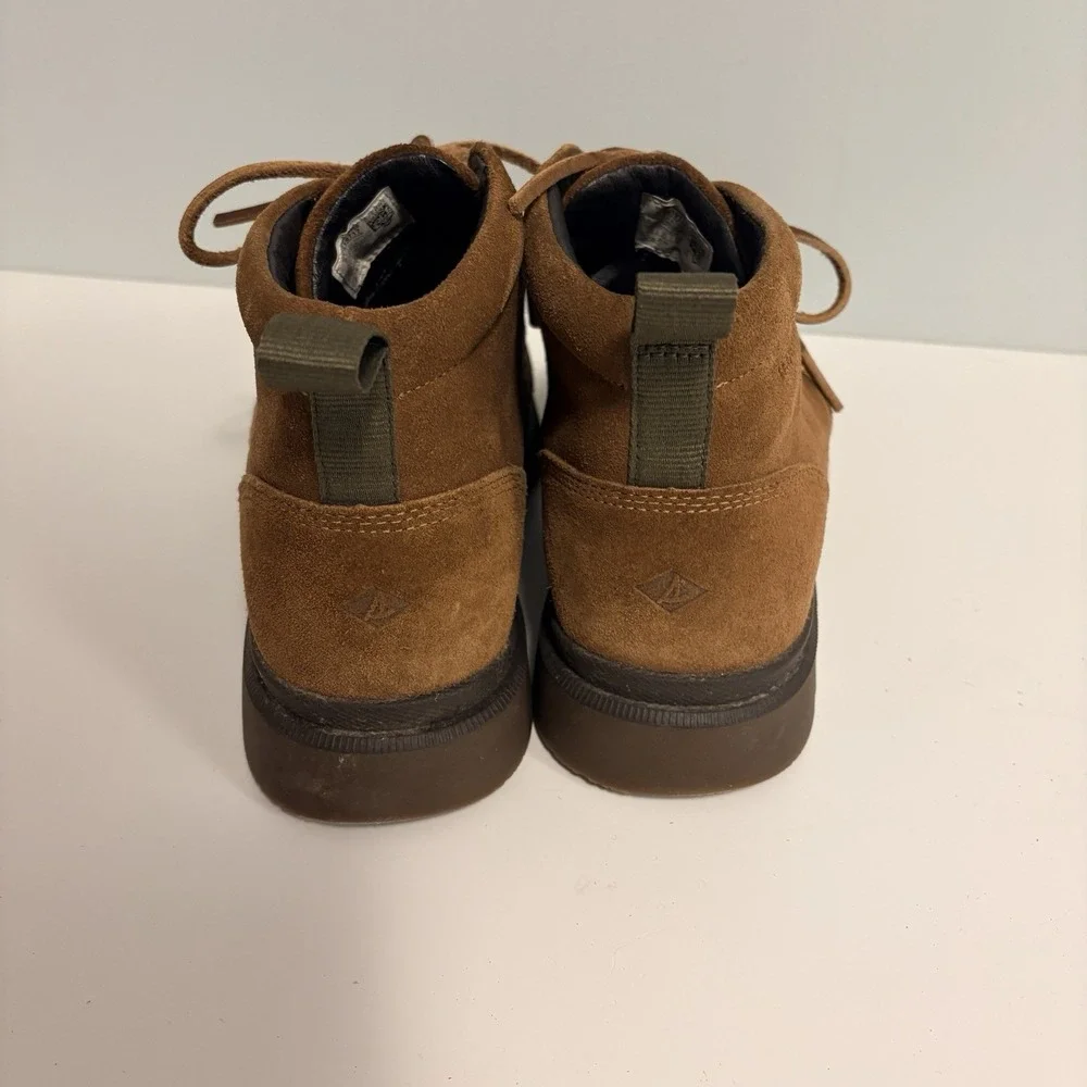 Sperry Mens 10.5 Watertown Chukka Boots Brown Leather Waterproof STS19717